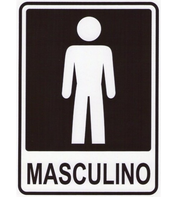 Placa de Sinalização - Masculino - Pacific